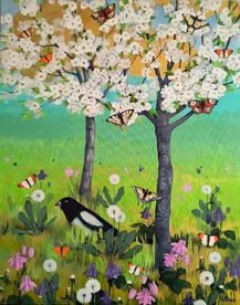 Cherries in my garden - painting by Ignat Vasileva