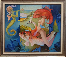 Nymph - painting by Milen Marinov