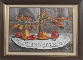 Still life with pears I - painting by Alexander Titorenkov