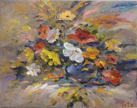 Flowers - painting by Krum Kostov