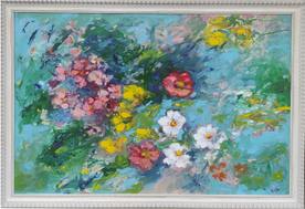 Flowers - painting by Krum Kostov