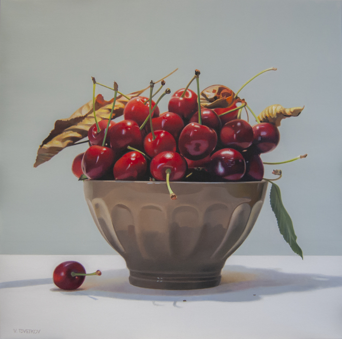 Cherries - painting by Valeri Tsvetkov  