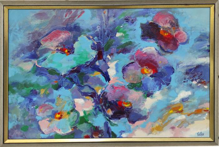 Violets - painting by Krum Kostov