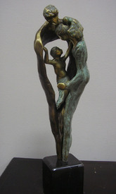  Family - sculpture by Lyuben Bonev