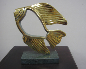 Fish - sculpture by Bogdan Bondikov