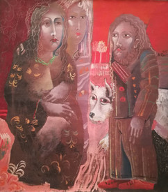 Encounters - painting by Nikolai Rusev