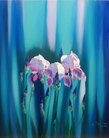 Irises - painting by Angel Patchamanov