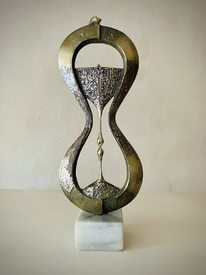 Hourglass III - sculpture by Milko Dobrev