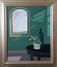 Interior with window - painting by Hristina Petrova
