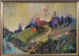 Пътят към хълма - картина на Красимир Боев