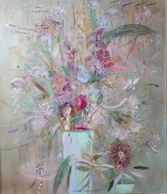 Flowera - painting by Dolores Dilova