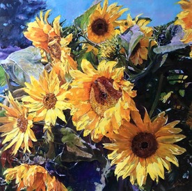 Sunflowers - painting by Penyo Ivanov