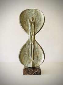 Hourglass II - sculpture by Milko Dobrev