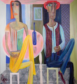 Drink for Two - painting by Rumen Rachev