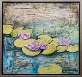 Водни лилии - картина на Аглика Петрова