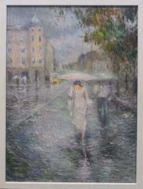Rain - painting by Paola Stoeva
