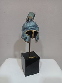 Helmet - a sculpture by Rumen Jelev