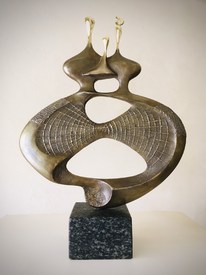 Family III - sculpture by Milko Dobrev