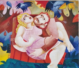 Hug - a painting by Nikolai Rusev