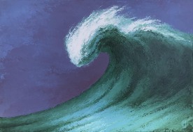  Wave - painting by CHRISTER HÄGGLUND