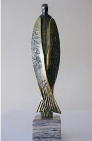 Ангел Хранител I - скулптура на Милко Добрев