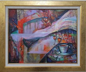 Кафе в Амстердам - картина на Ралица Бурова