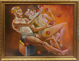 Circus - painting by Stoimen Stoilov