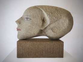 Portrait of an unknown - sculpture by Miilko dobrev