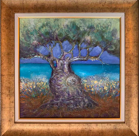 Olive - painting by Dostena Lavergne