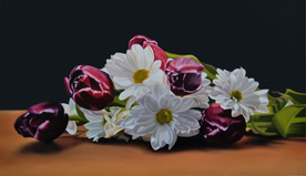 Still life with flowers - painting by Somona Tsvetkova