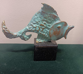 Fish - sculpture by Alexander Proynov