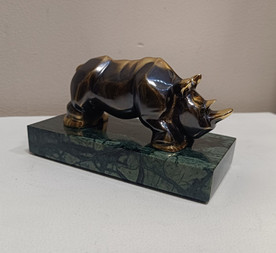 Rhinoceros - sculpture by Bogdan Bondikov