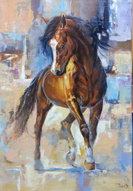 Horse - painting by Plamen Kostov