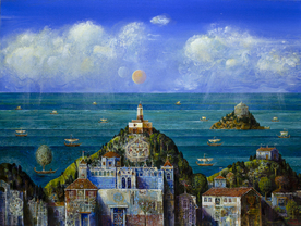 Coast  - painting by Valeri Zenov