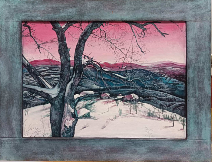 Родопски пейзаж - картина на Христо Габеров