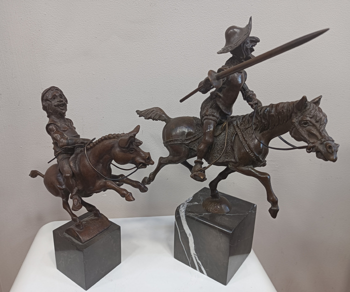 Дон Кихот И Санчо Панса - скулптура на Кирил Спасов
