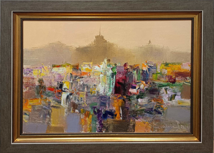 Пулсът на града - картина на Евгений Петров