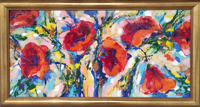 Poppies - painting by Krum Kostov