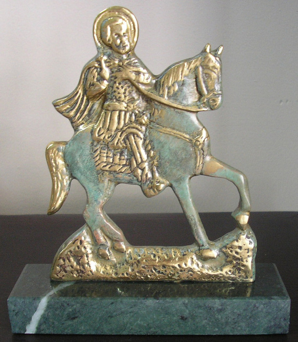 St Mina - bronze sculpture