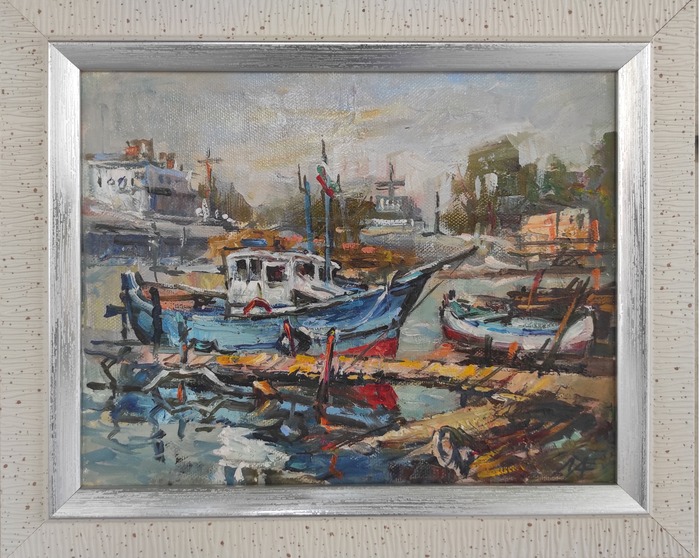 Две картини с лодки на Любомир Арнаудов