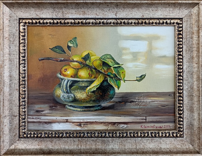 Still life with pears - painting by Kostadinka Izmerlieva