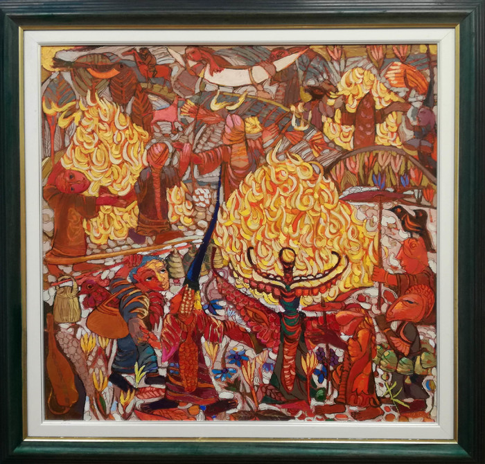 Пречистващ огън - картина на Христо Кралев