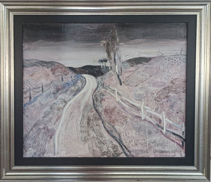 Път в родопите - картина на Светлин Русев