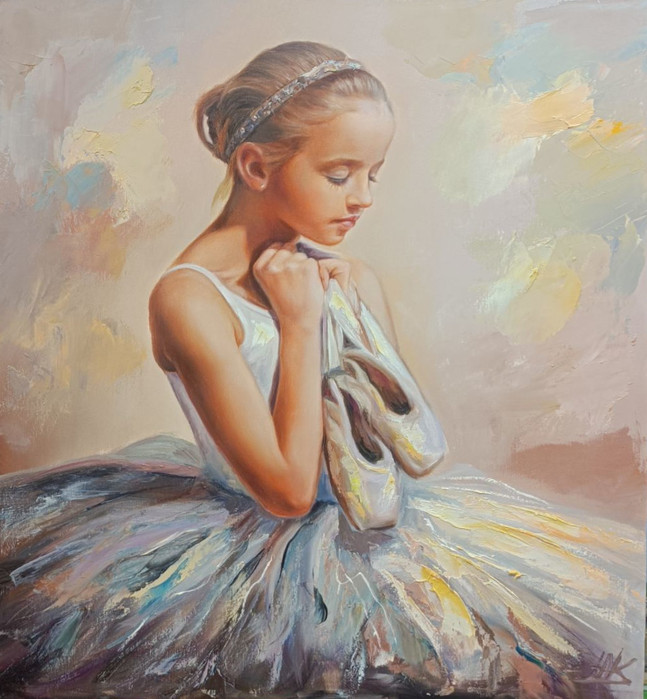 Ballerina II -  painting by Yuriy Kovachev